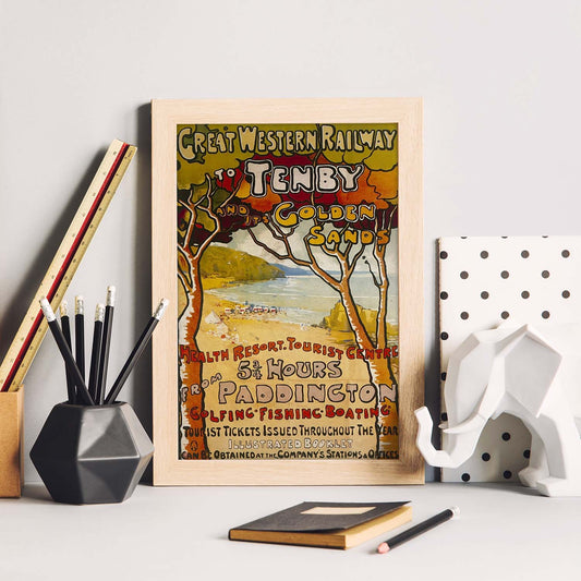 Poster vintage de Arbol naranja. con imágenes vintage y de publicidad antigua.-Artwork-Nacnic-Nacnic Estudio SL