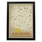 Poster vintage de Arizona. con imágenes vintage y de publicidad antigua.-Artwork-Nacnic-A3-Marco Negro-Nacnic Estudio SL
