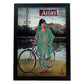 Poster vintage de Atlas - India. con imágenes vintage y de publicidad antigua.-Artwork-Nacnic-A4-Marco Negro-Nacnic Estudio SL