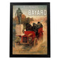 Poster vintage de Automoviles Bayard. con imágenes vintage y de publicidad antigua.-Artwork-Nacnic-A4-Marco Negro-Nacnic Estudio SL