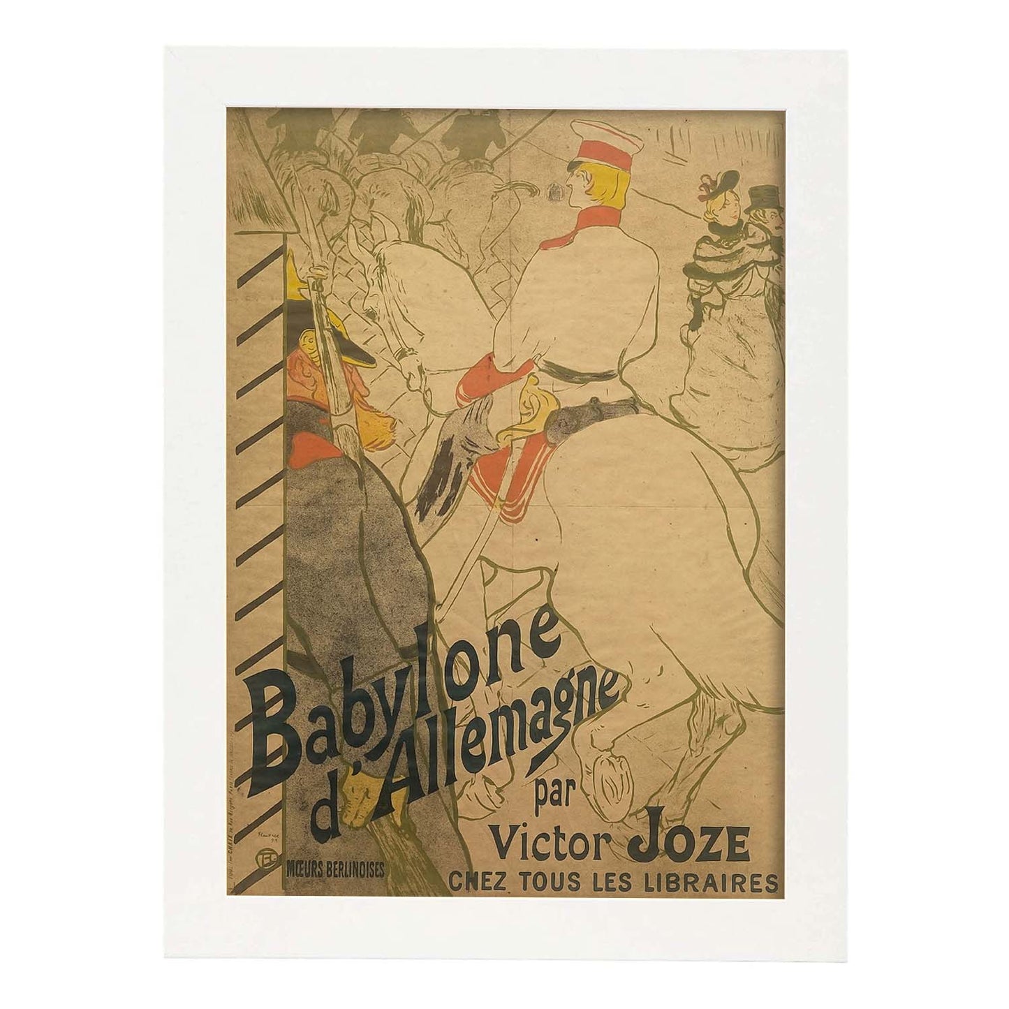 Poster vintage de Babilonia. con imágenes vintage y de publicidad antigua.-Artwork-Nacnic-A3-Marco Blanco-Nacnic Estudio SL