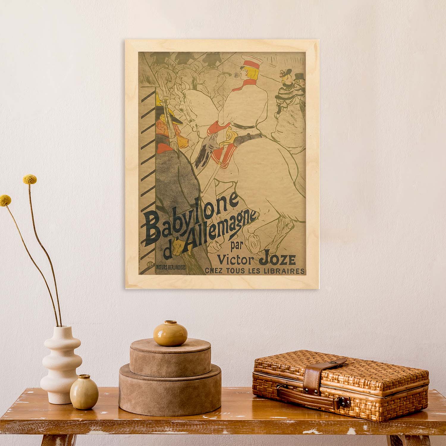 Poster vintage de Babilonia. con imágenes vintage y de publicidad antigua.-Artwork-Nacnic-Nacnic Estudio SL