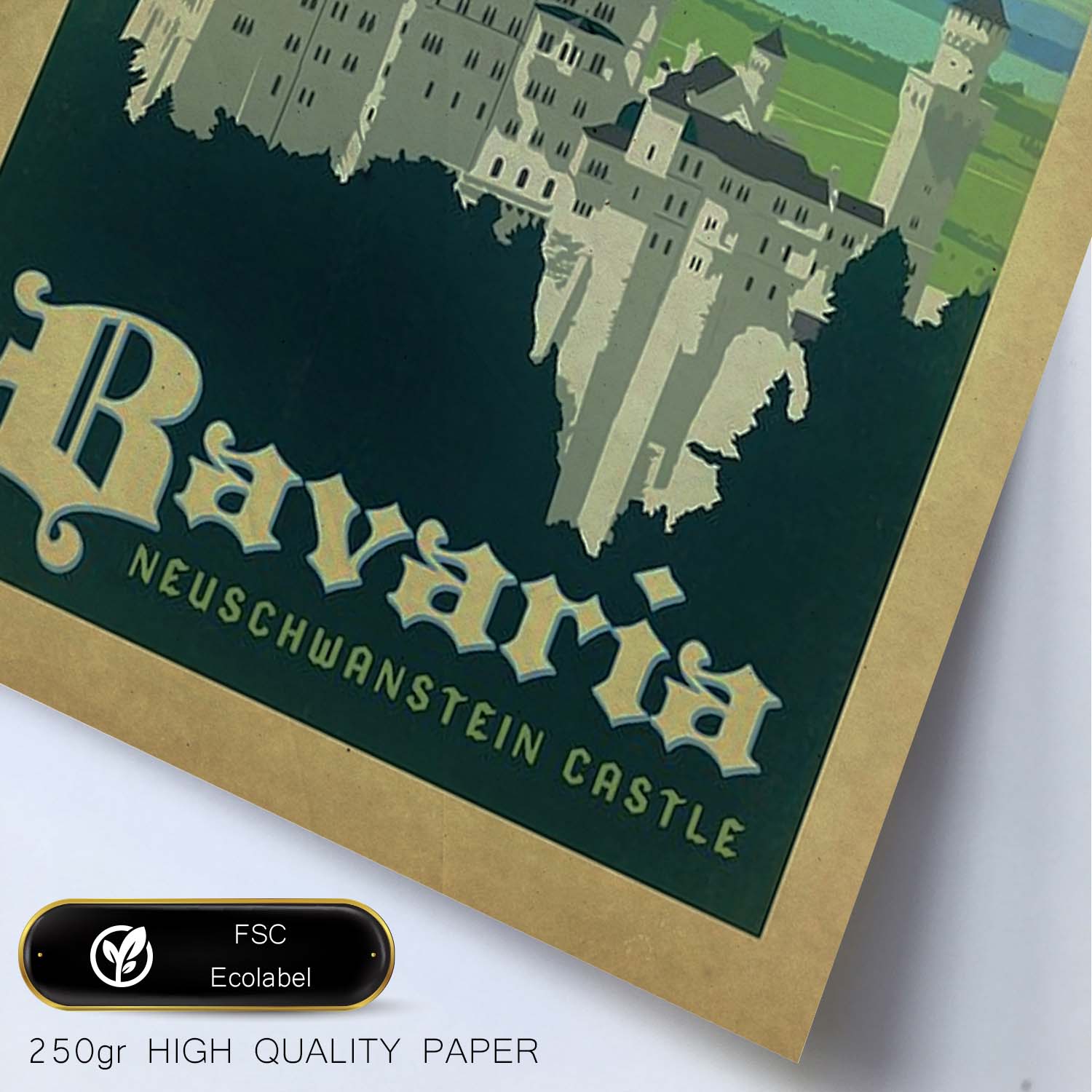 Poster vintage de Bavaria. con imágenes vintage y de publicidad antigua.-Artwork-Nacnic-Nacnic Estudio SL