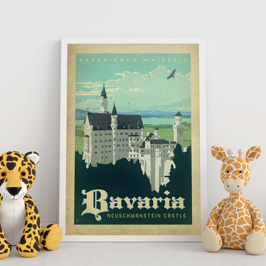 Poster vintage de Bavaria. con imágenes vintage y de publicidad antigua.-Artwork-Nacnic-Nacnic Estudio SL