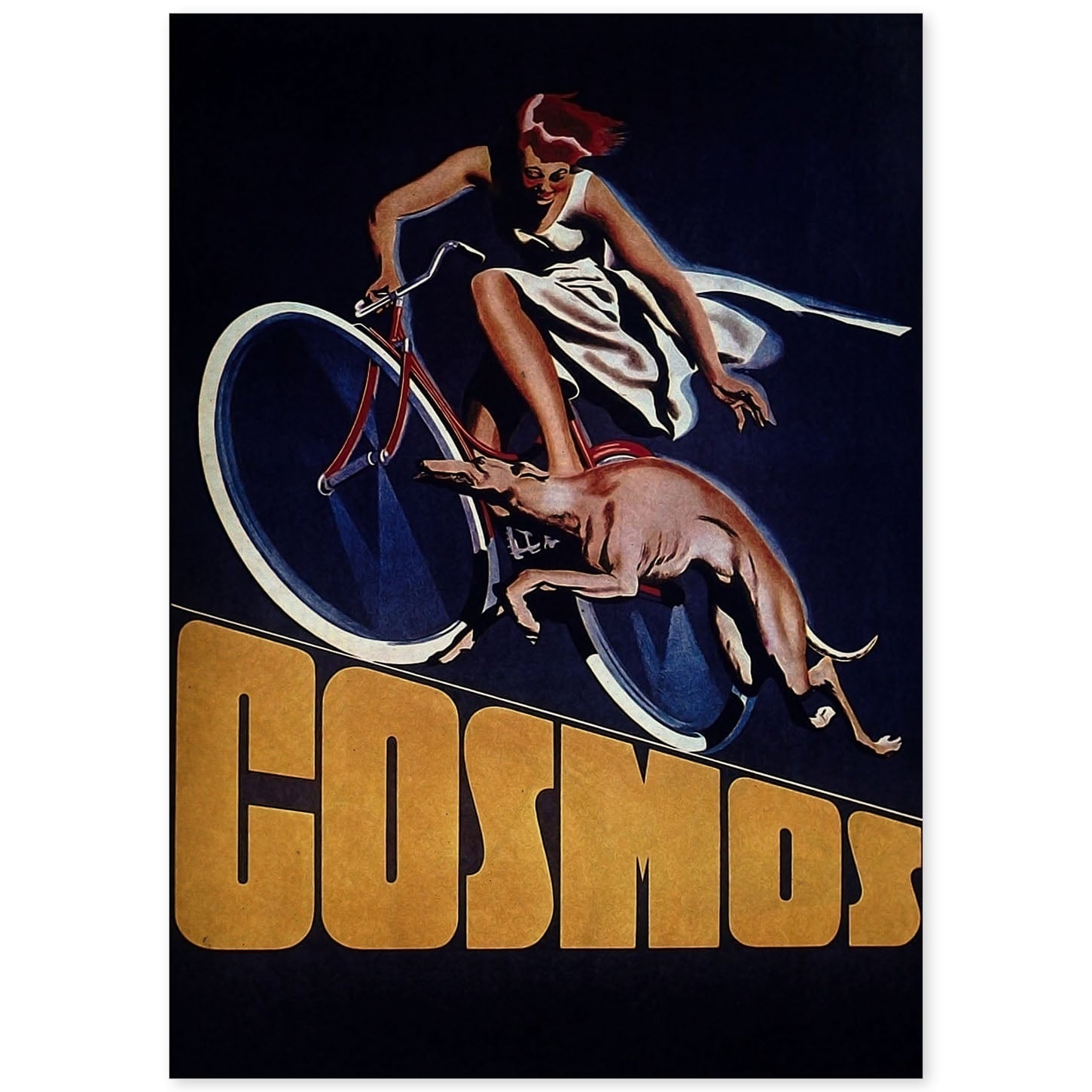 Poster vintage de Bici Cosmos. con imágenes vintage y de publicidad antigua.-Artwork-Nacnic-A4-Sin marco-Nacnic Estudio SL