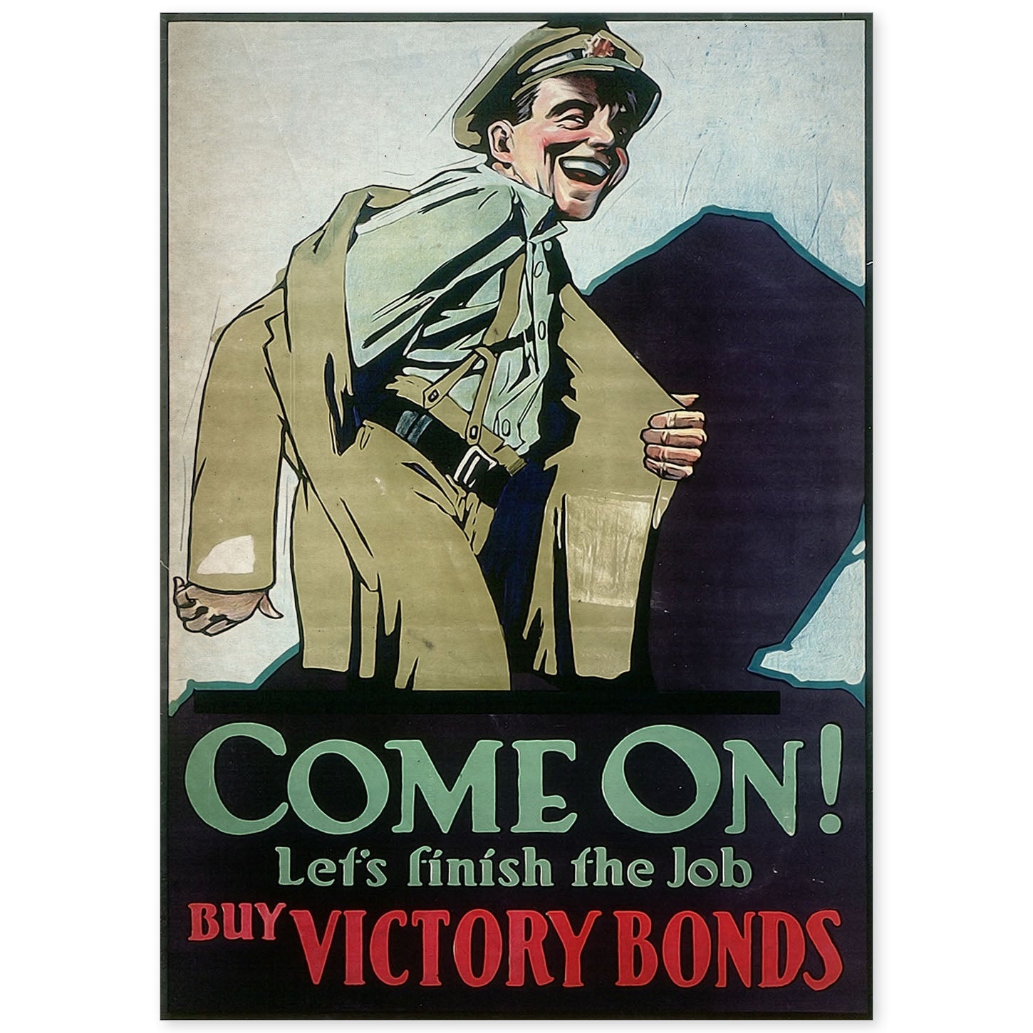 Poster vintage de Bonos de guerra. con imágenes vintage y de publicidad antigua.-Artwork-Nacnic-A4-Sin marco-Nacnic Estudio SL