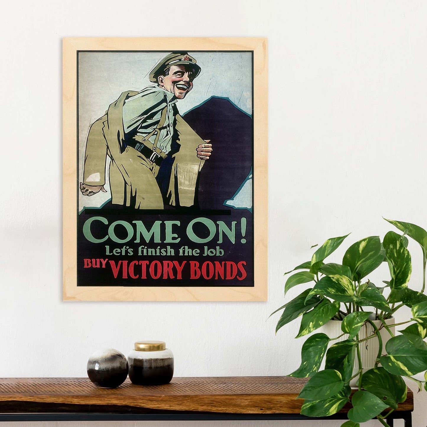 Poster vintage de Bonos de guerra. con imágenes vintage y de publicidad antigua.-Artwork-Nacnic-Nacnic Estudio SL