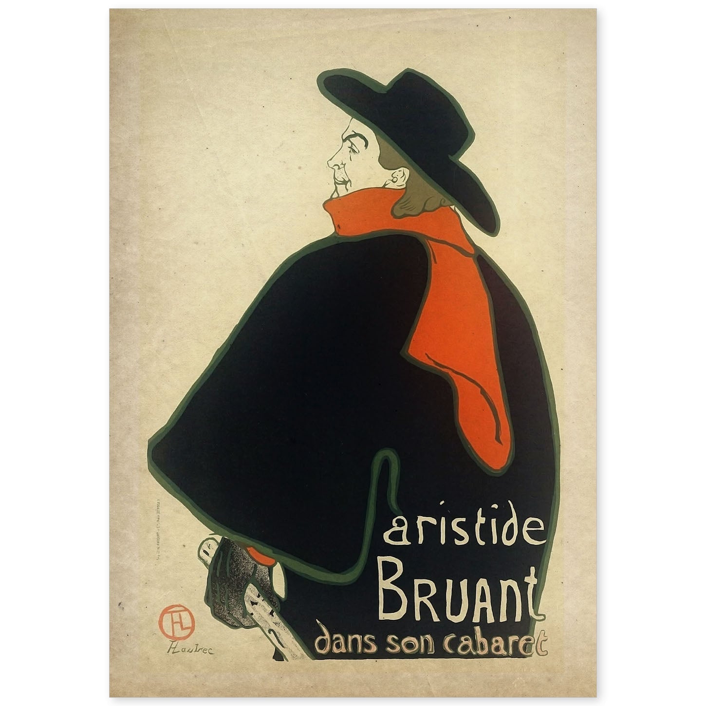 Poster vintage de Bruant. con imágenes vintage y de publicidad antigua.-Artwork-Nacnic-A4-Sin marco-Nacnic Estudio SL