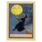 Poster vintage de Bruja volando. con imágenes vintage y de publicidad antigua.-Artwork-Nacnic-A4-Marco Madera clara-Nacnic Estudio SL