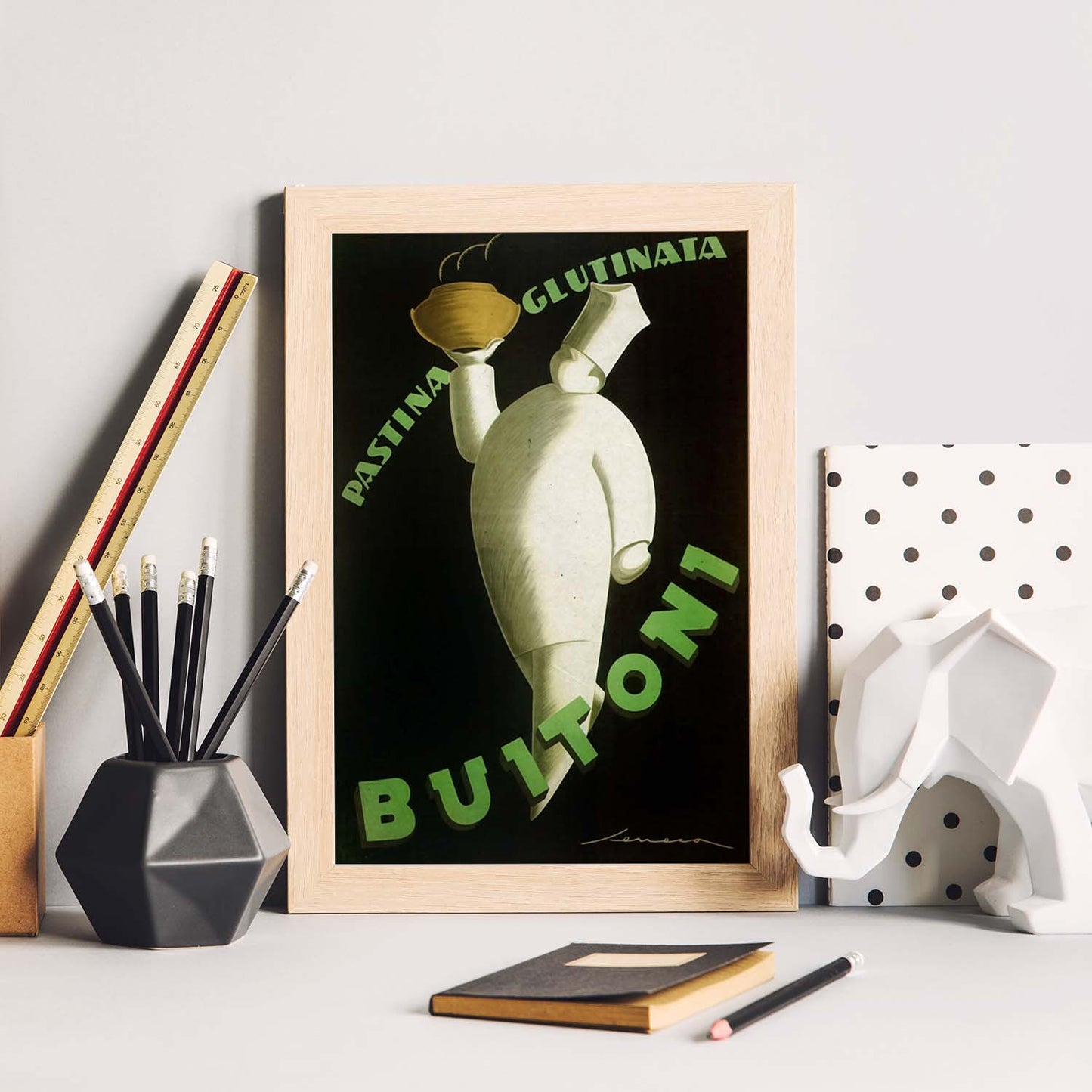 Poster vintage de Buitoni. con imágenes vintage y de publicidad antigua.-Artwork-Nacnic-Nacnic Estudio SL