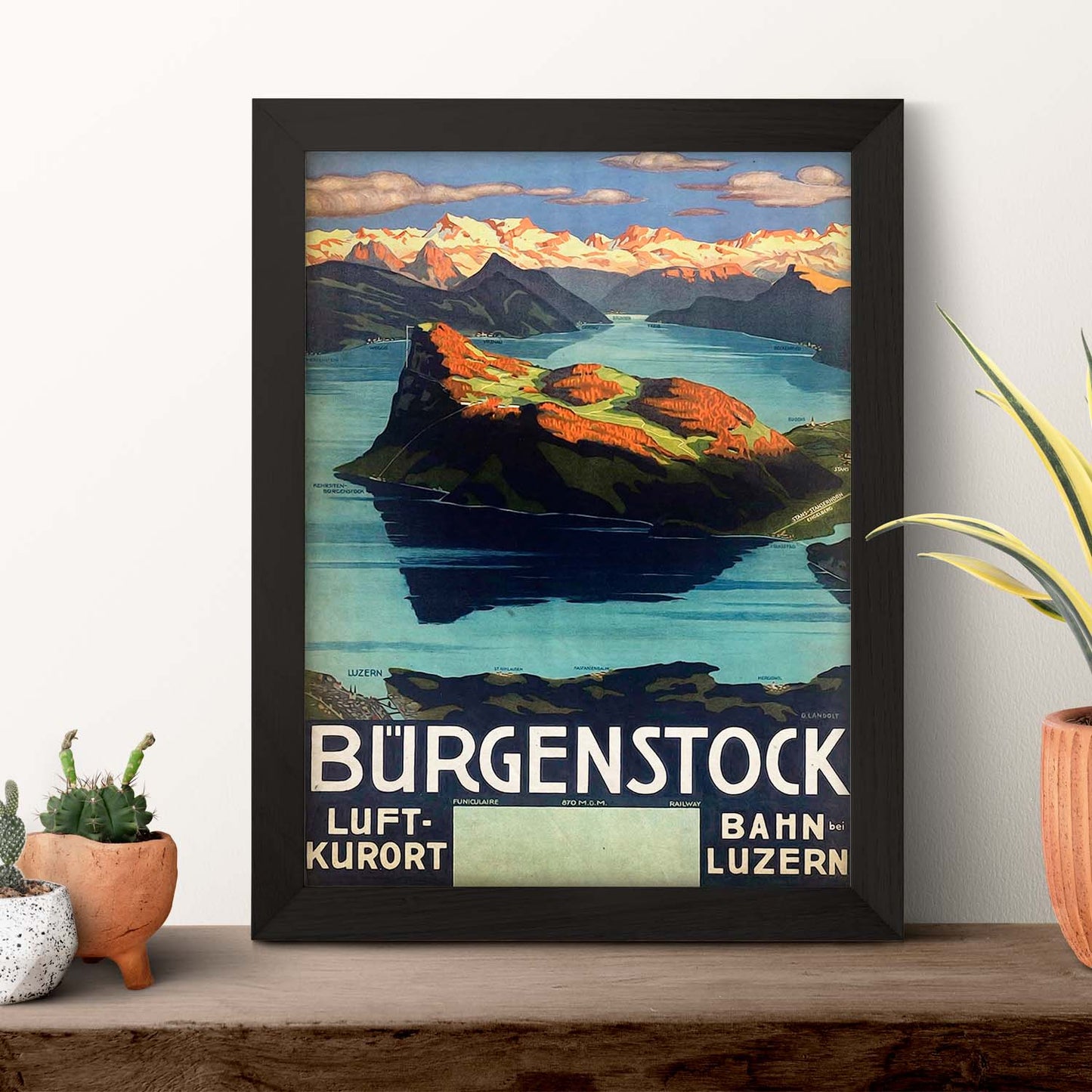 Poster vintage de Burgenstock. con imágenes vintage y de publicidad antigua.-Artwork-Nacnic-Nacnic Estudio SL