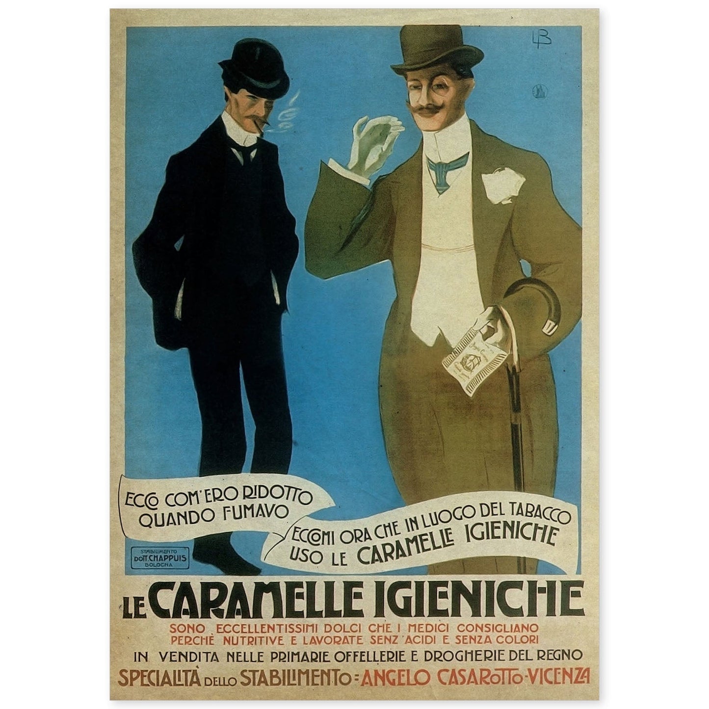 Poster vintage de Caballeros. con imágenes vintage y de publicidad antigua.-Artwork-Nacnic-A4-Sin marco-Nacnic Estudio SL
