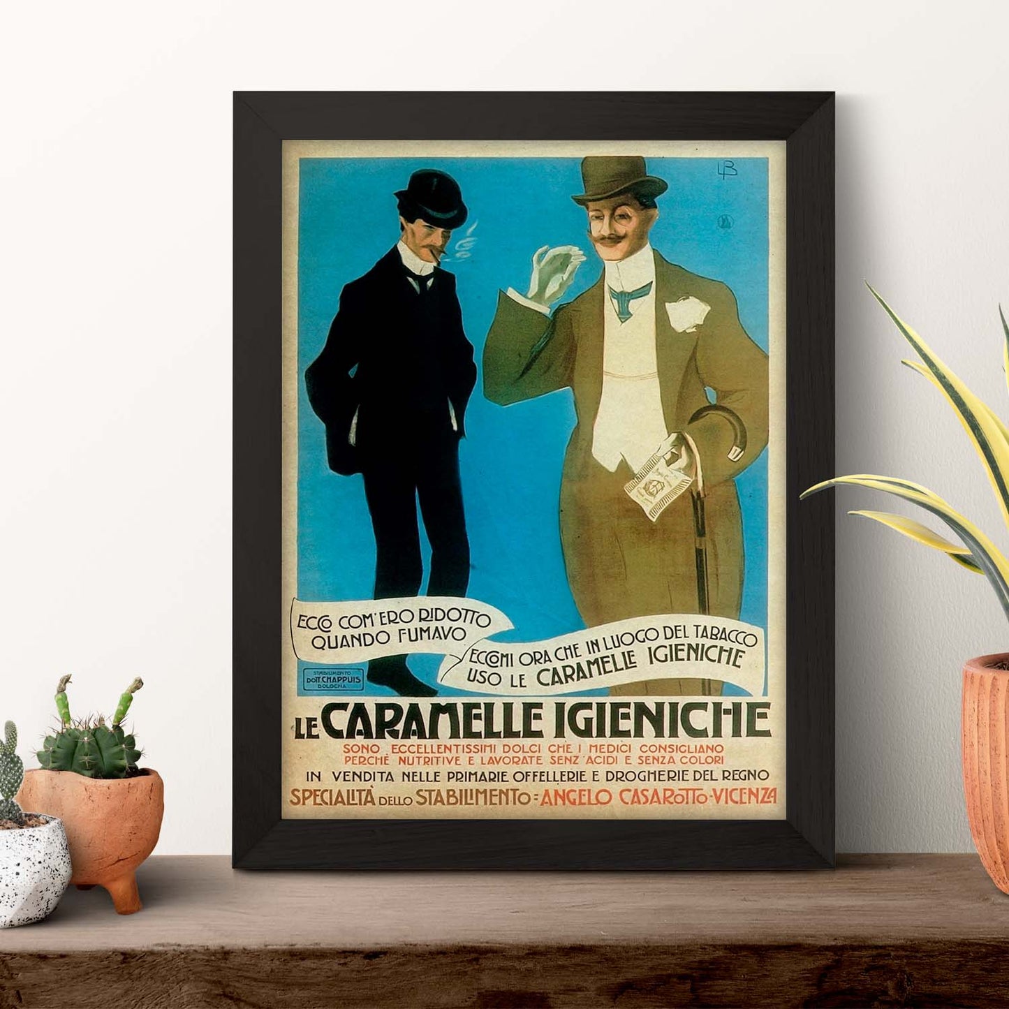 Poster vintage de Caballeros. con imágenes vintage y de publicidad antigua.-Artwork-Nacnic-Nacnic Estudio SL