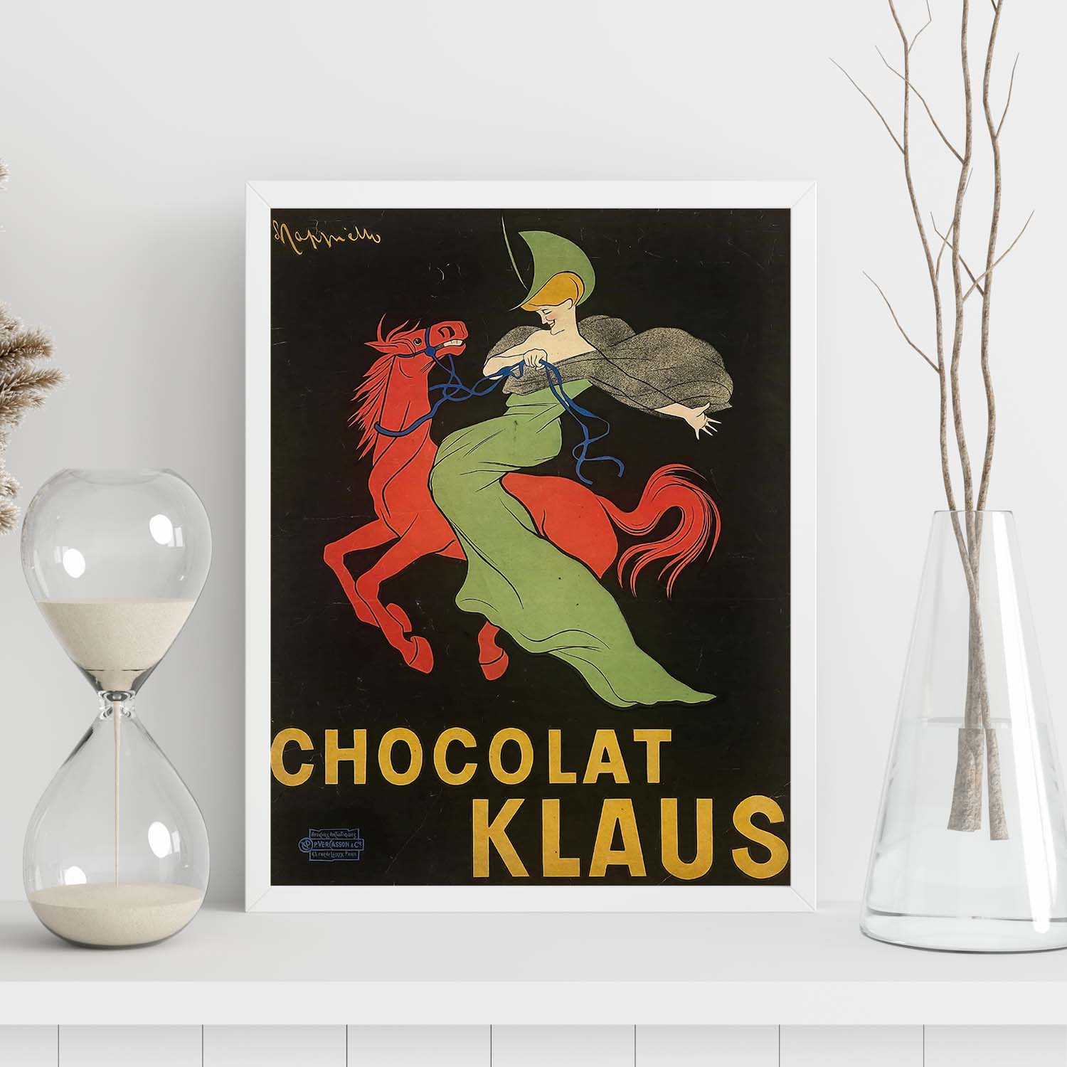 Poster vintage de Caballo - Chocolate. con imágenes vintage y de publicidad antigua.-Artwork-Nacnic-Nacnic Estudio SL