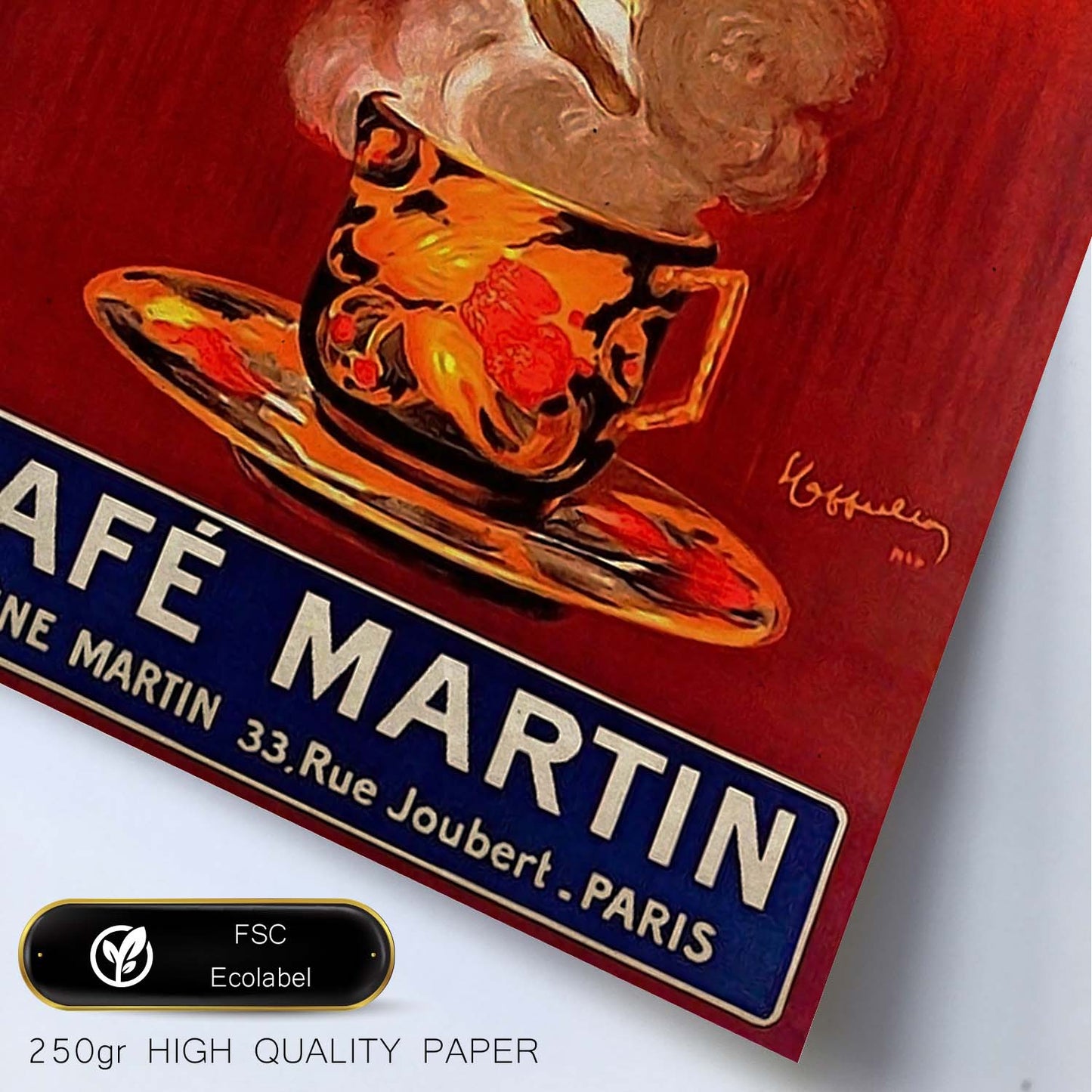 Poster vintage de Café Martin. con imágenes vintage y de publicidad antigua.-Artwork-Nacnic-Nacnic Estudio SL