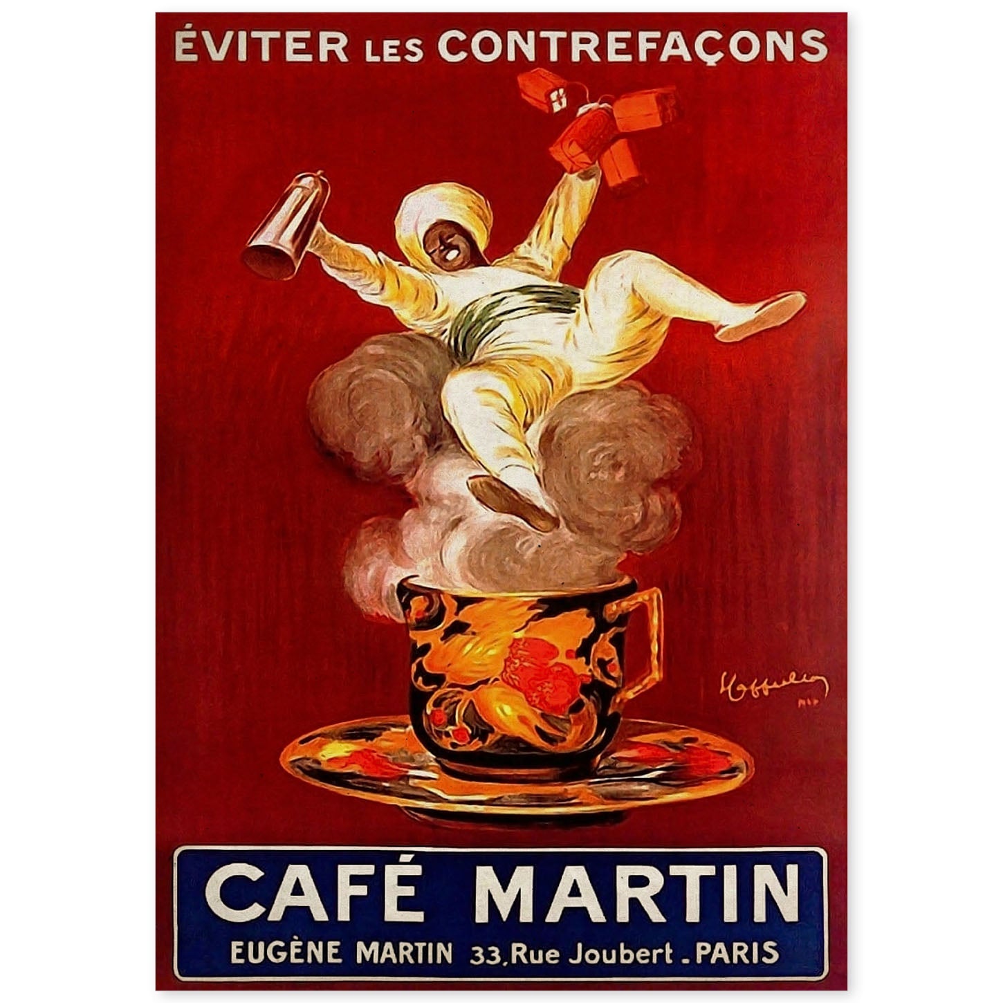 Poster vintage de Café Martin. con imágenes vintage y de publicidad antigua.-Artwork-Nacnic-A4-Sin marco-Nacnic Estudio SL