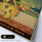 Poster vintage de California en tren. con imágenes vintage y de publicidad antigua.-Artwork-Nacnic-Nacnic Estudio SL
