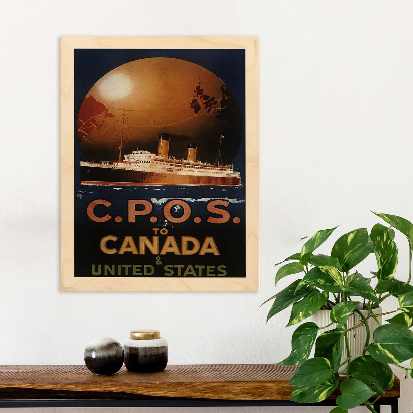 Poster vintage de Canada. con imágenes vintage y de publicidad antigua.-Artwork-Nacnic-Nacnic Estudio SL