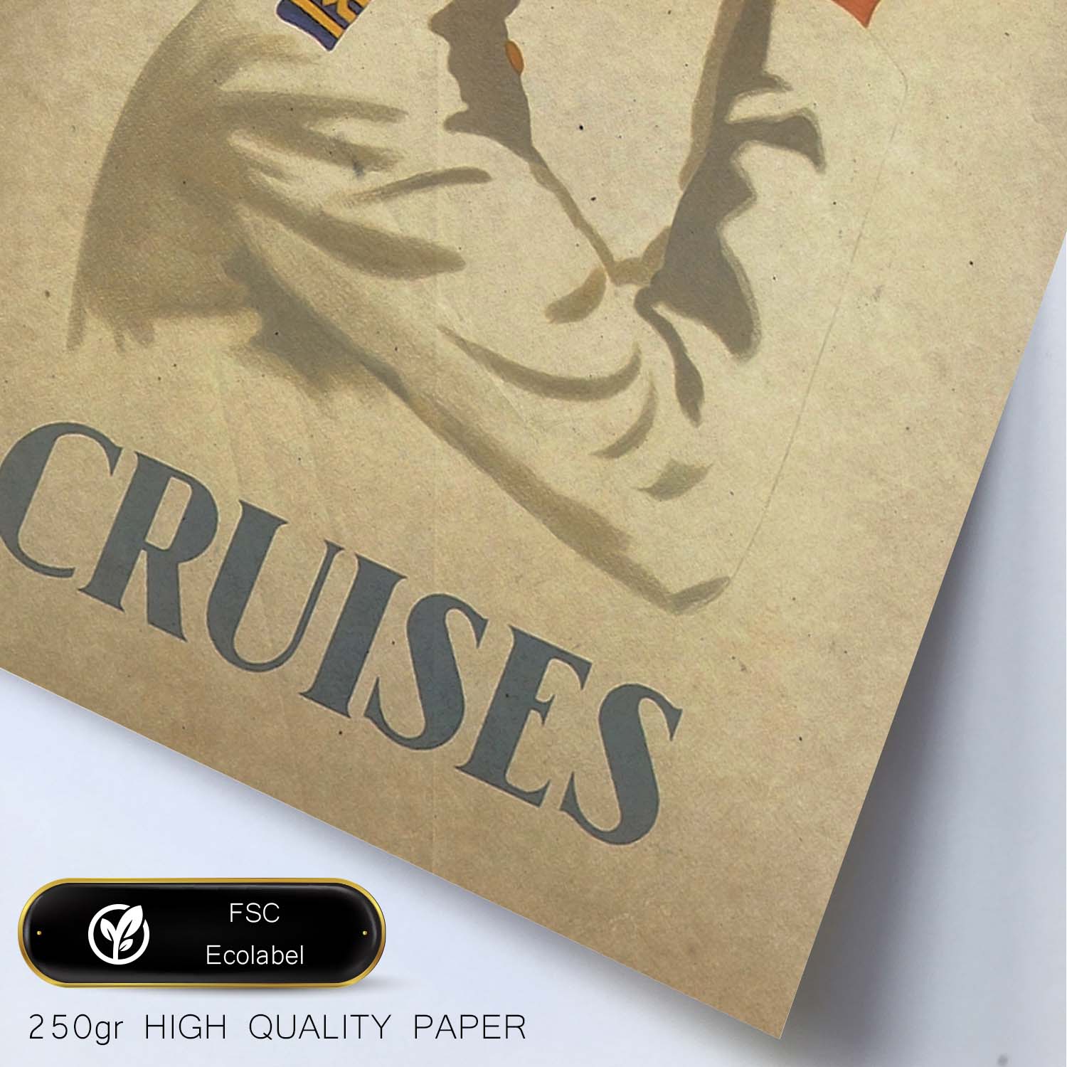 Poster vintage de Capitan de barco. con imágenes vintage y de publicidad antigua.-Artwork-Nacnic-Nacnic Estudio SL