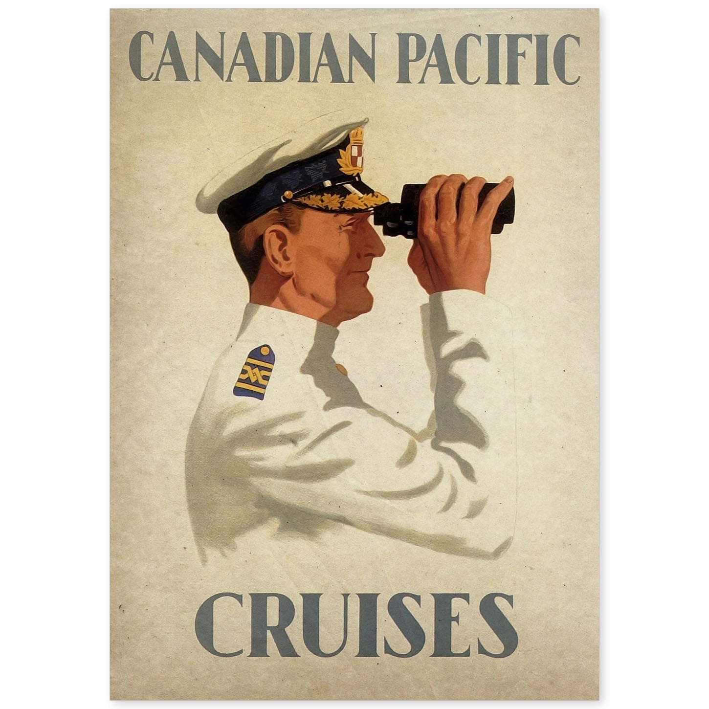 Poster vintage de Capitan de barco. con imágenes vintage y de publicidad antigua.-Artwork-Nacnic-A4-Sin marco-Nacnic Estudio SL