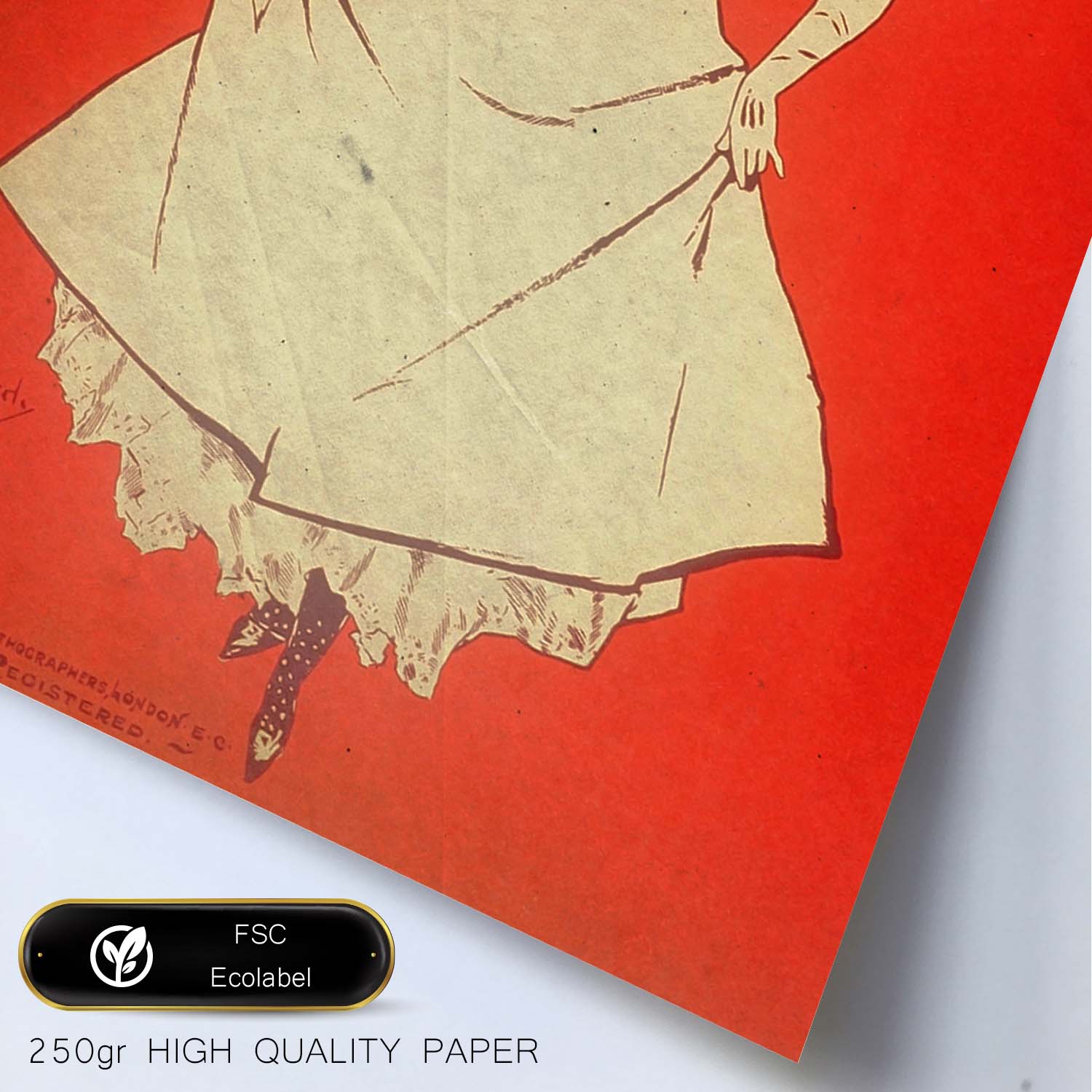 Poster vintage de Chica con vestido. con imágenes vintage y de publicidad antigua.-Artwork-Nacnic-Nacnic Estudio SL