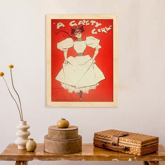 Poster vintage de Chica con vestido. con imágenes vintage y de publicidad antigua.-Artwork-Nacnic-Nacnic Estudio SL