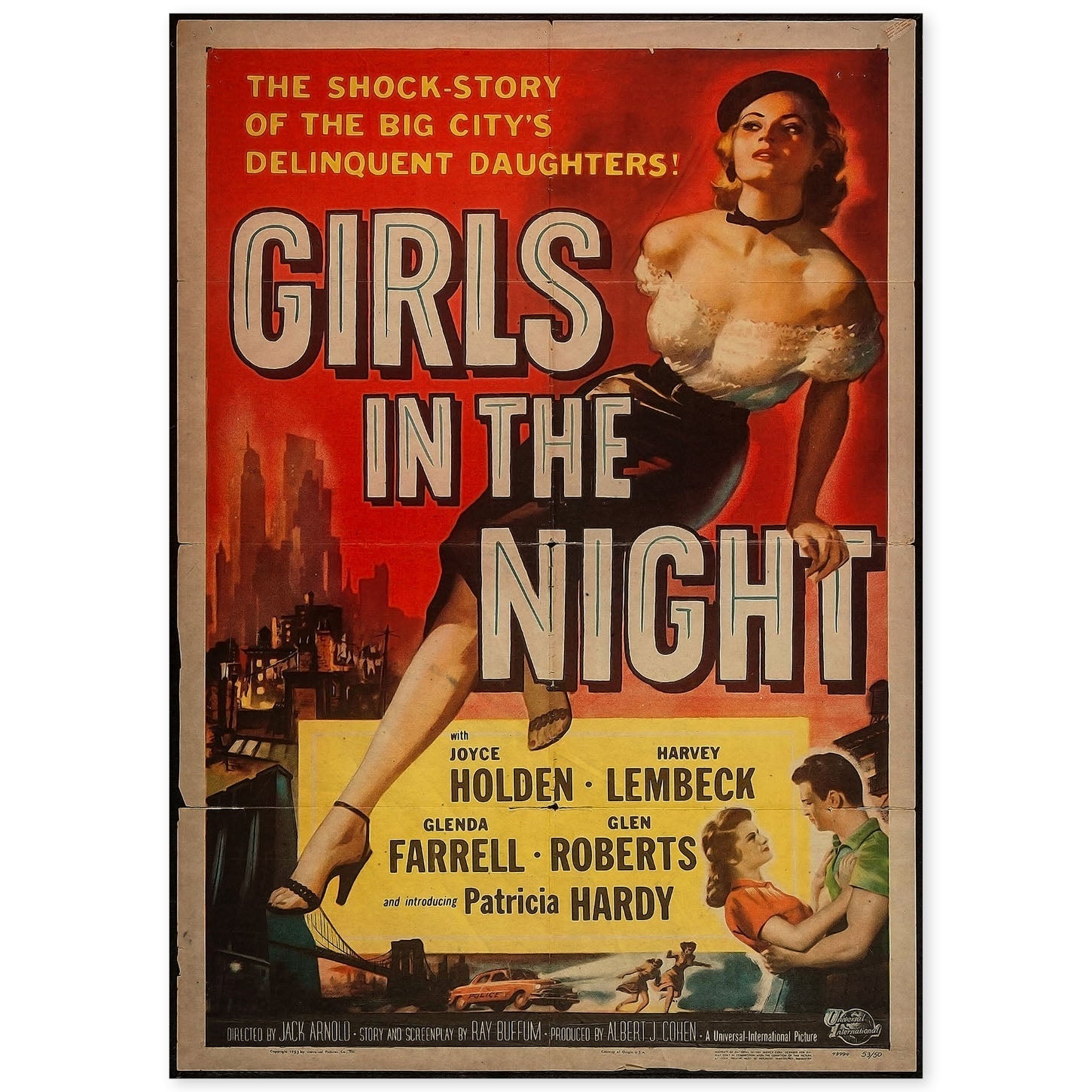 Poster vintage de Chicas de la noche. con imágenes vintage y de publicidad antigua.-Artwork-Nacnic-A4-Sin marco-Nacnic Estudio SL