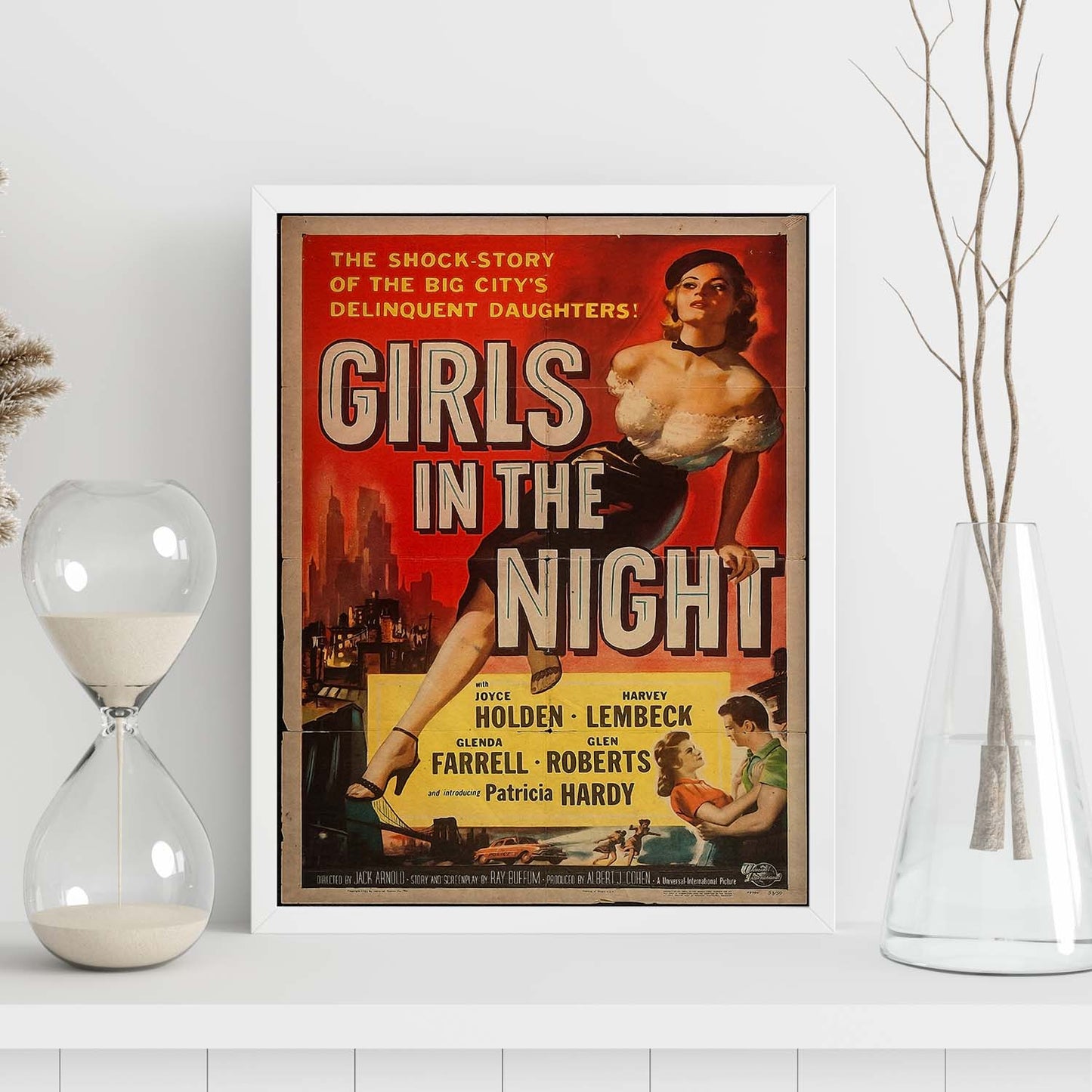 Poster vintage de Chicas de la noche. con imágenes vintage y de publicidad antigua.-Artwork-Nacnic-Nacnic Estudio SL