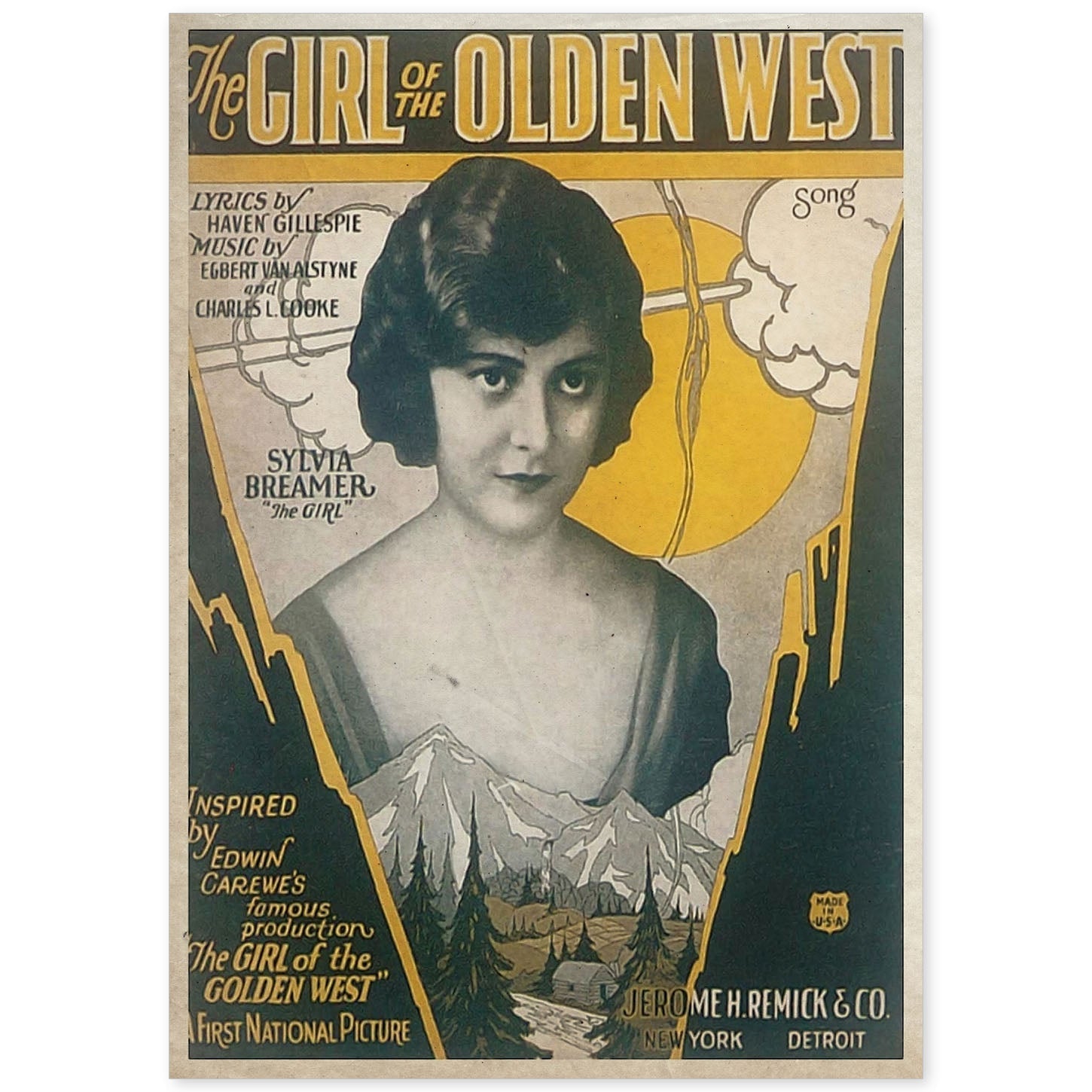 Poster vintage de Chicas del viejo oeste. con imágenes vintage y de publicidad antigua.-Artwork-Nacnic-A4-Sin marco-Nacnic Estudio SL