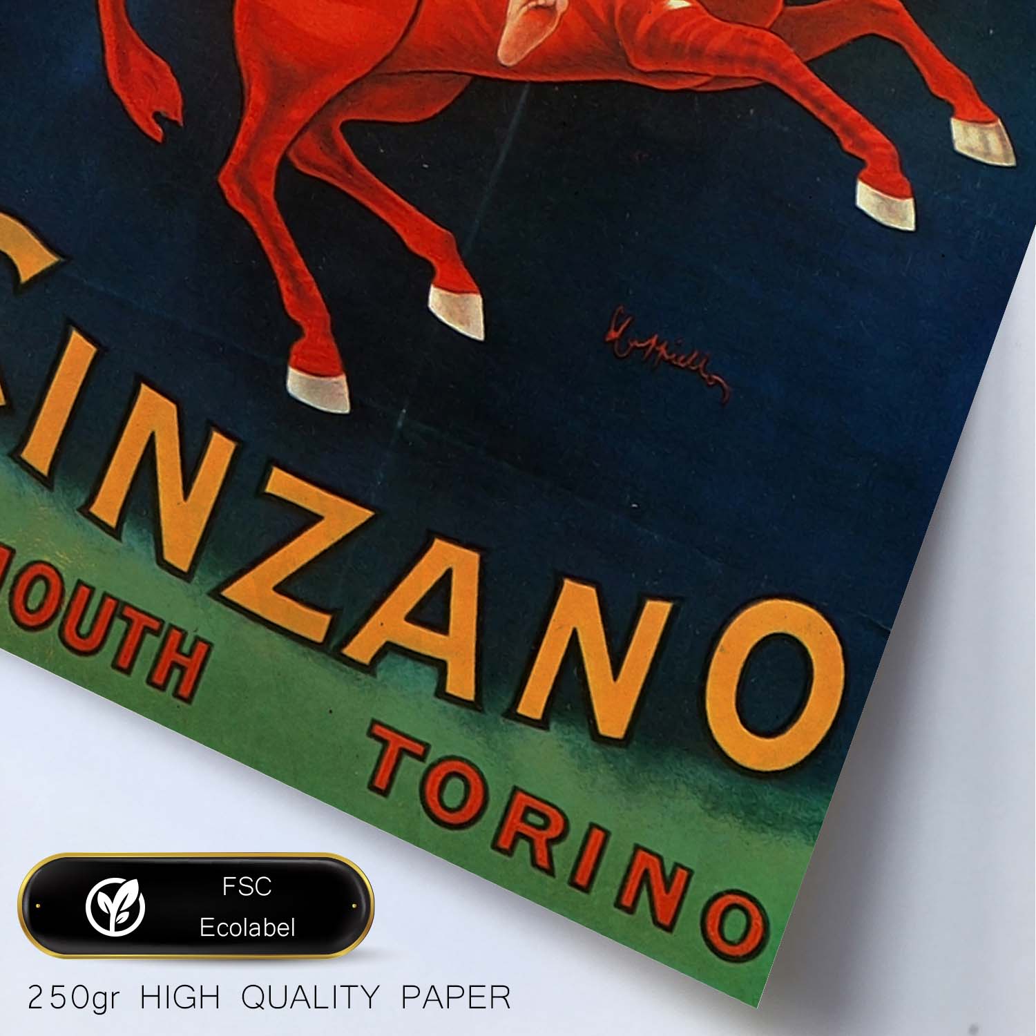 Poster vintage de Cinzano. con imágenes vintage y de publicidad antigua.-Artwork-Nacnic-Nacnic Estudio SL