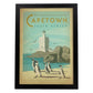 Poster vintage de Ciudad del Cabo. con imágenes vintage y de publicidad antigua.-Artwork-Nacnic-A3-Marco Negro-Nacnic Estudio SL