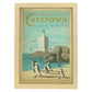 Poster vintage de Ciudad del Cabo. con imágenes vintage y de publicidad antigua.-Artwork-Nacnic-A4-Marco Madera clara-Nacnic Estudio SL
