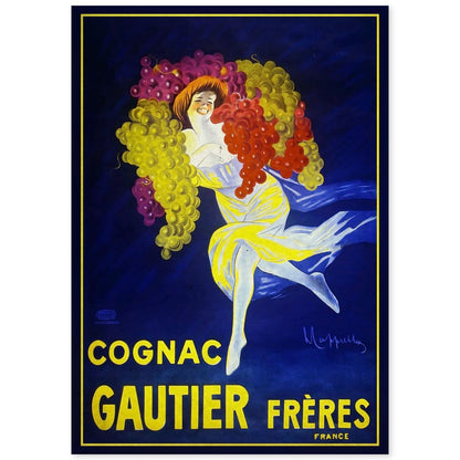Poster vintage de Coñac Gautier. con imágenes vintage y de publicidad antigua.-Artwork-Nacnic-A4-Sin marco-Nacnic Estudio SL