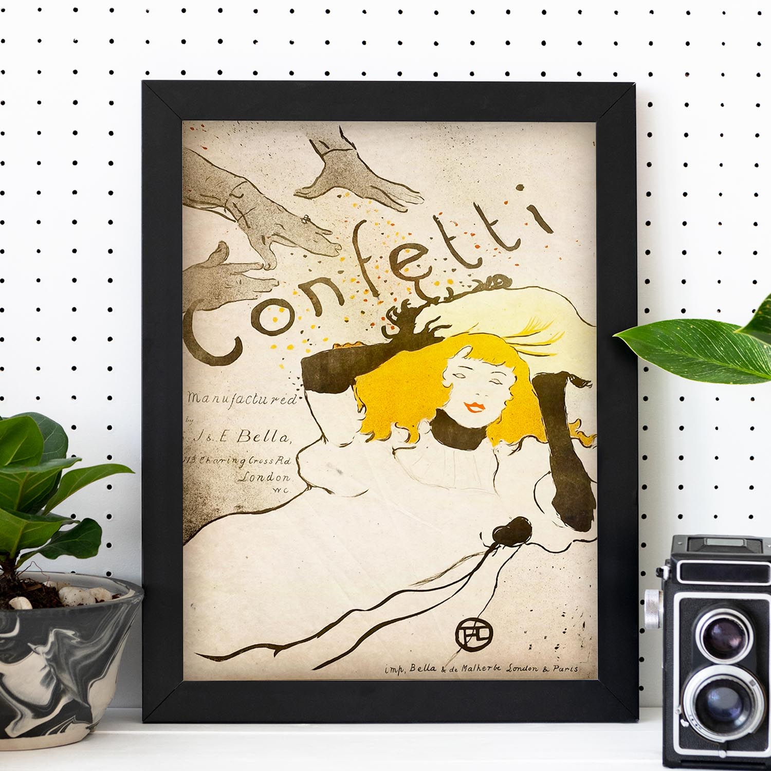 Poster vintage de Confetti. con imágenes vintage y de publicidad antigua.-Artwork-Nacnic-Nacnic Estudio SL