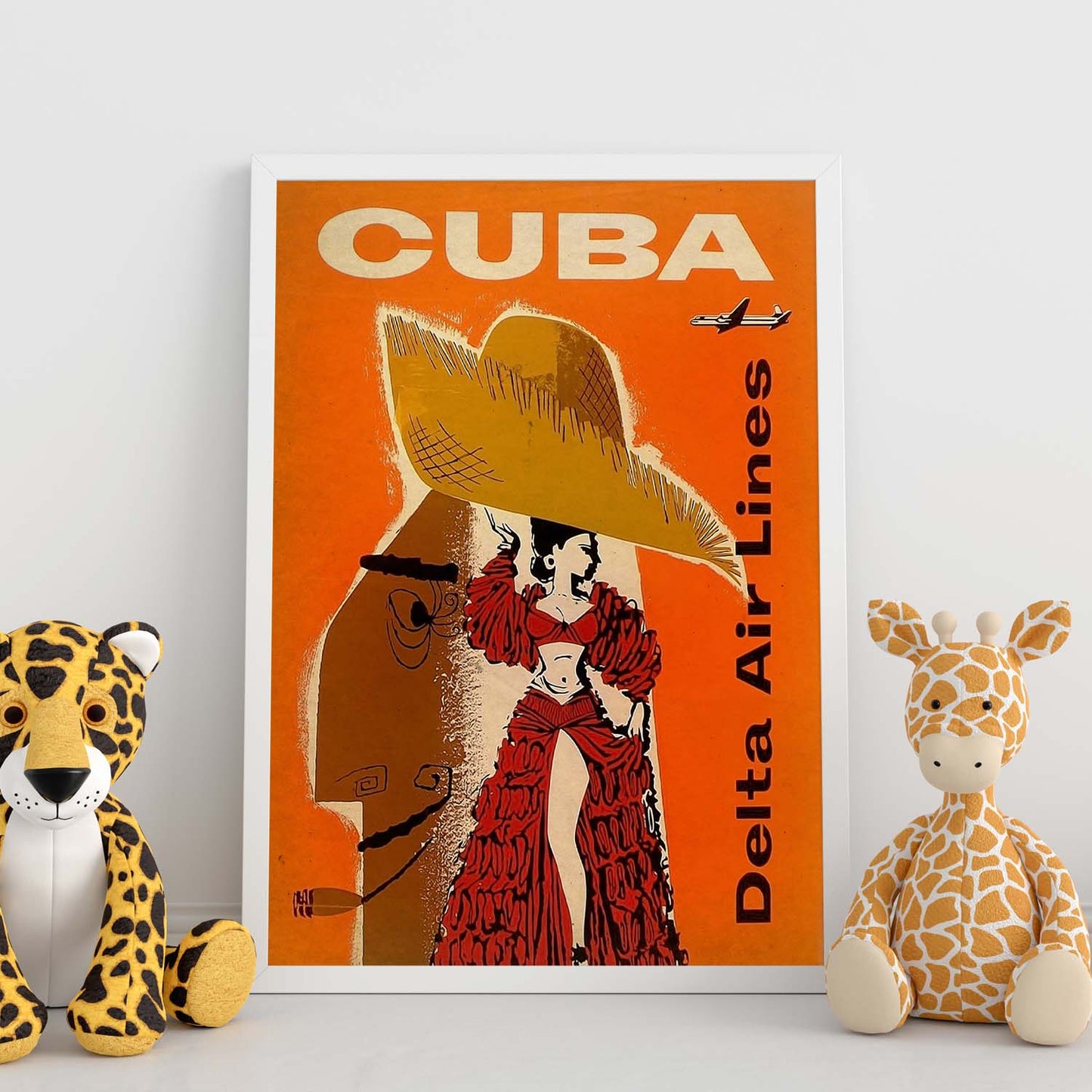 Poster vintage de Cuba. con imágenes vintage y de publicidad antigua.-Artwork-Nacnic-Nacnic Estudio SL