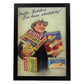 Poster vintage de Custard. con imágenes vintage y de publicidad antigua.-Artwork-Nacnic-A4-Marco Negro-Nacnic Estudio SL