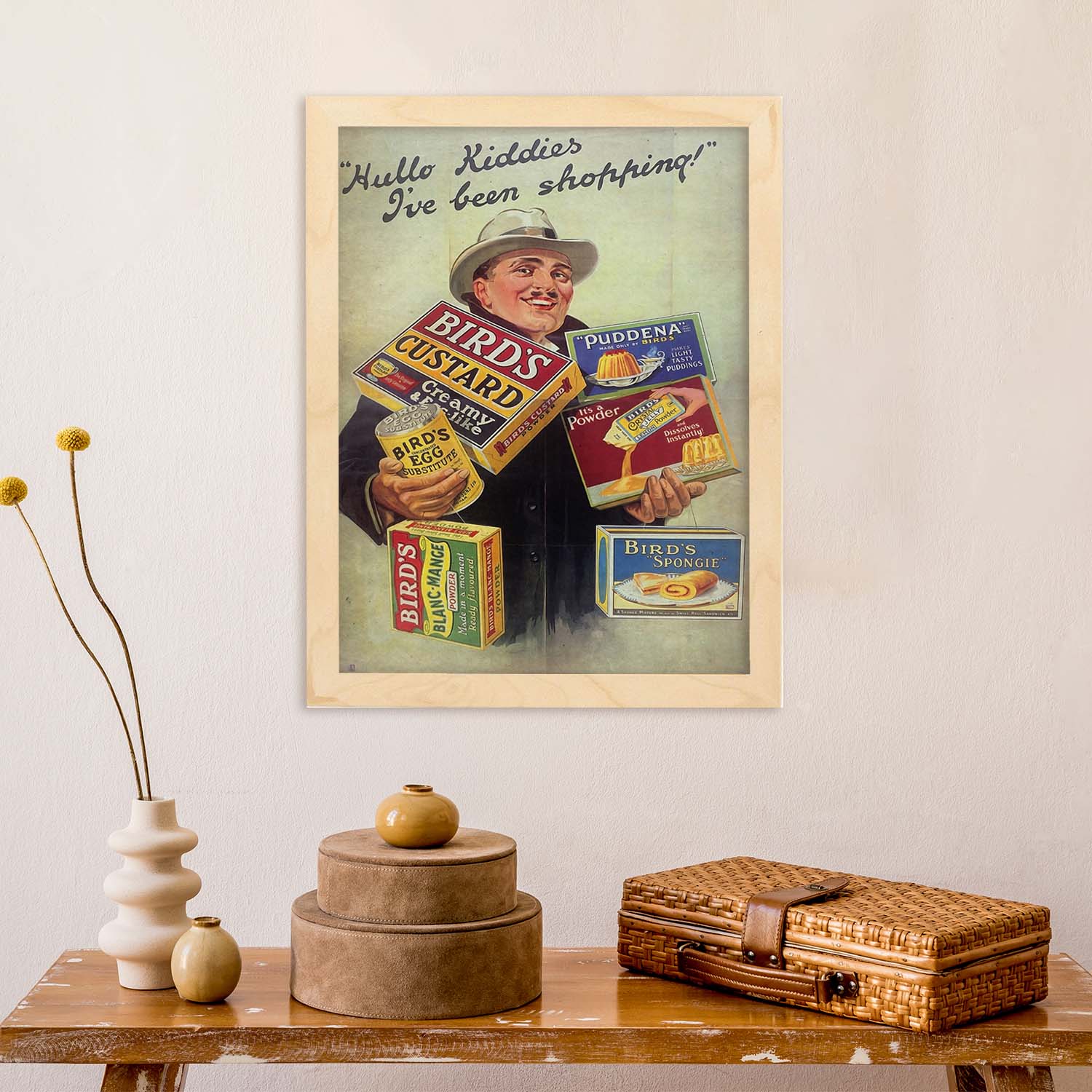 Poster vintage de Custard. con imágenes vintage y de publicidad antigua.-Artwork-Nacnic-Nacnic Estudio SL