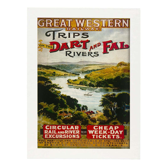 Poster vintage de Dart and Fal. con imágenes vintage y de publicidad antigua.-Artwork-Nacnic-A4-Marco Blanco-Nacnic Estudio SL