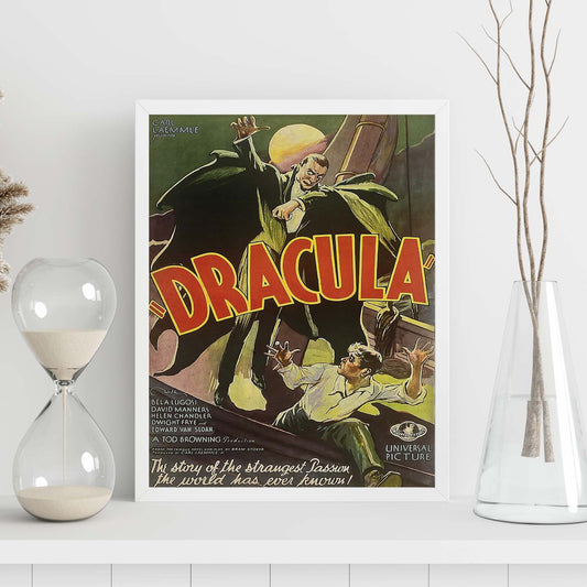 Poster vintage de Dracula. con imágenes vintage y de publicidad antigua.-Artwork-Nacnic-Nacnic Estudio SL