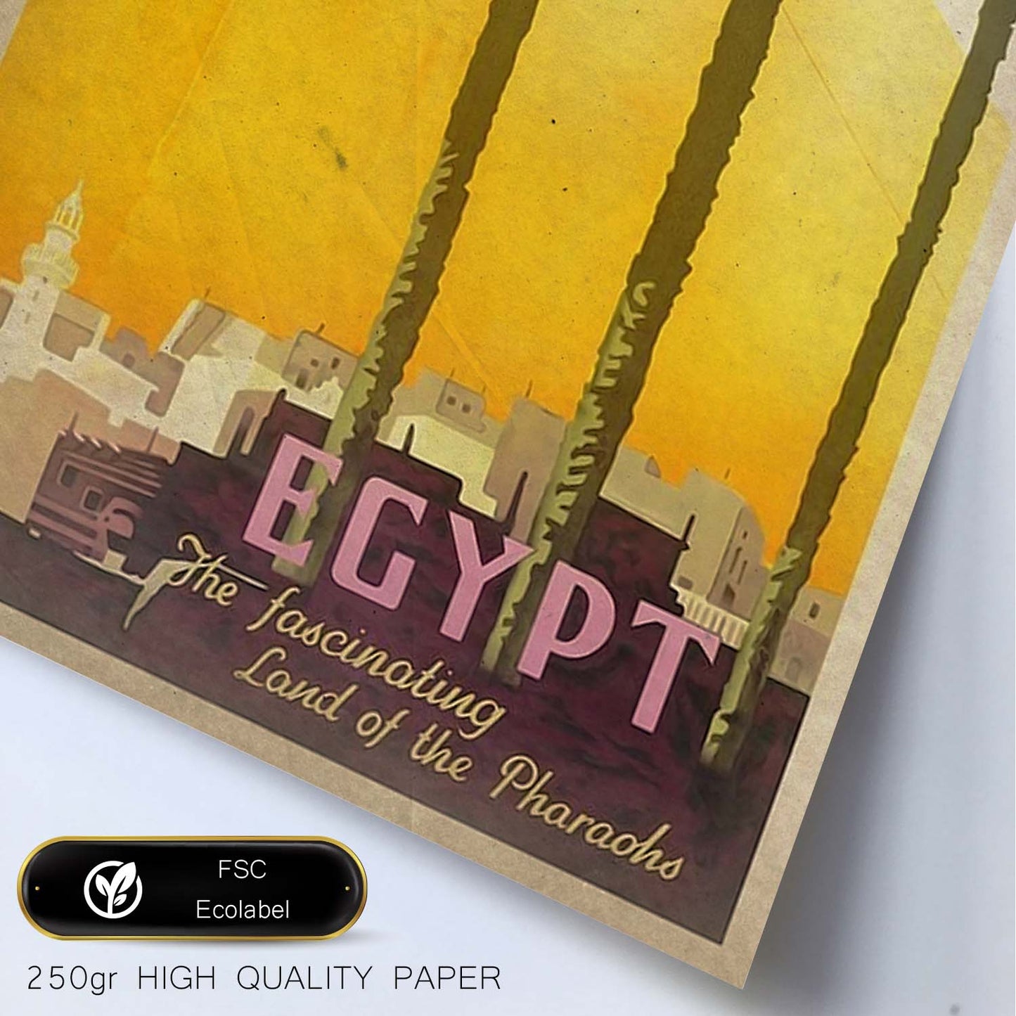 Poster vintage de Egipto. con imágenes vintage y de publicidad antigua.-Artwork-Nacnic-Nacnic Estudio SL