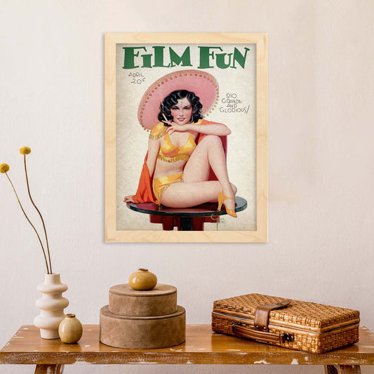 Poster vintage de En la mesa. con imágenes vintage y de publicidad antigua.-Artwork-Nacnic-Nacnic Estudio SL