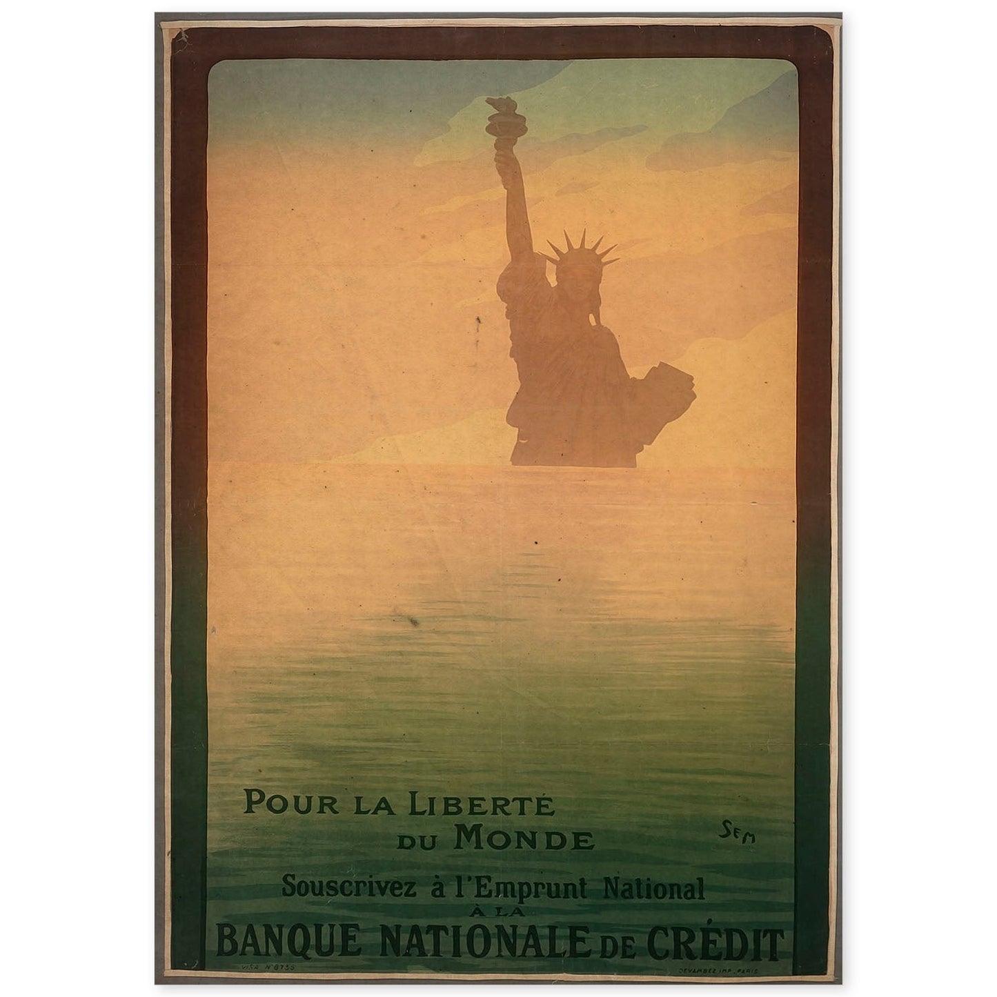 Poster vintage de Estatua de la libertad. con imágenes vintage y de publicidad antigua.-Artwork-Nacnic-A4-Sin marco-Nacnic Estudio SL