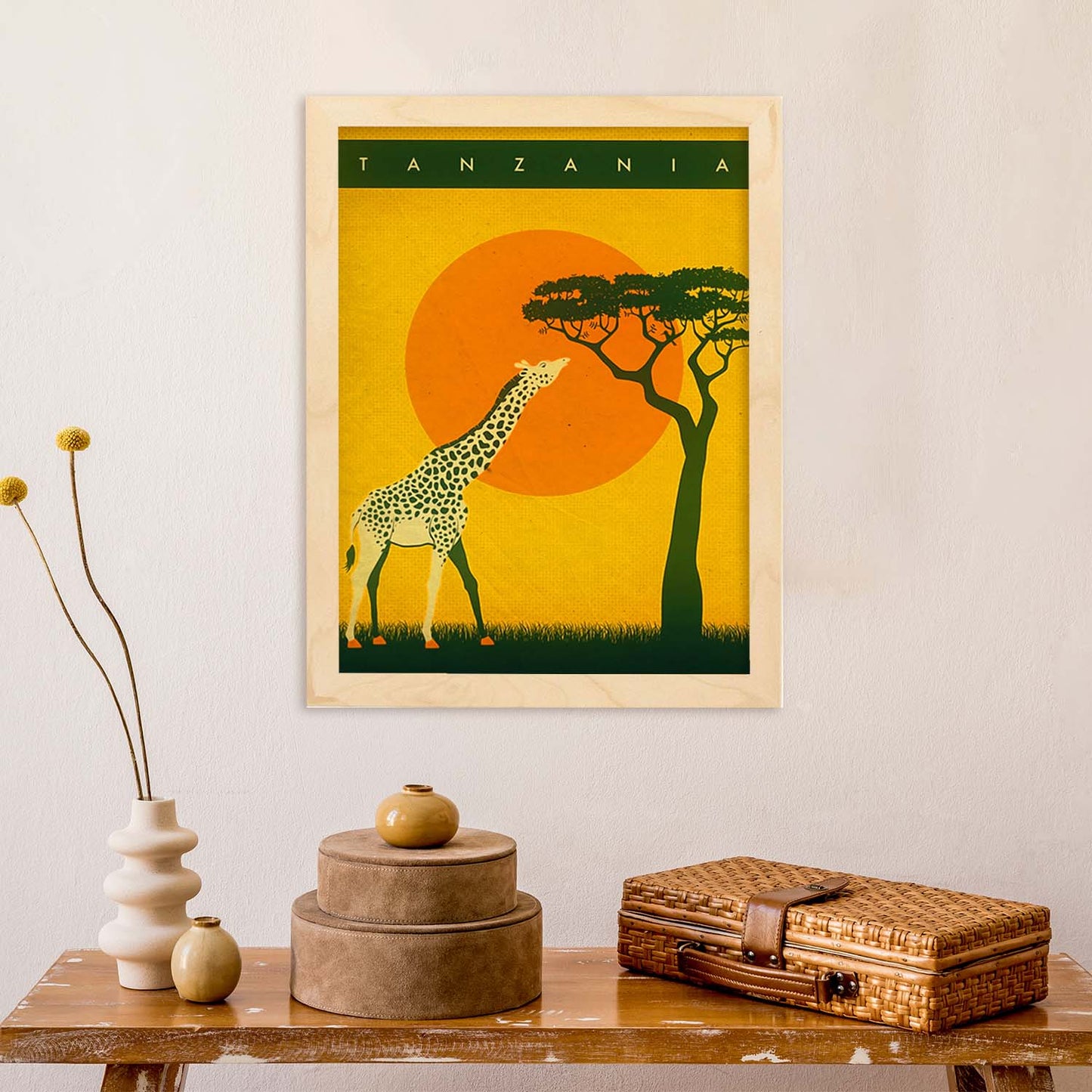 Poster vintage de Girafa. con imágenes vintage y de publicidad antigua.-Artwork-Nacnic-Nacnic Estudio SL