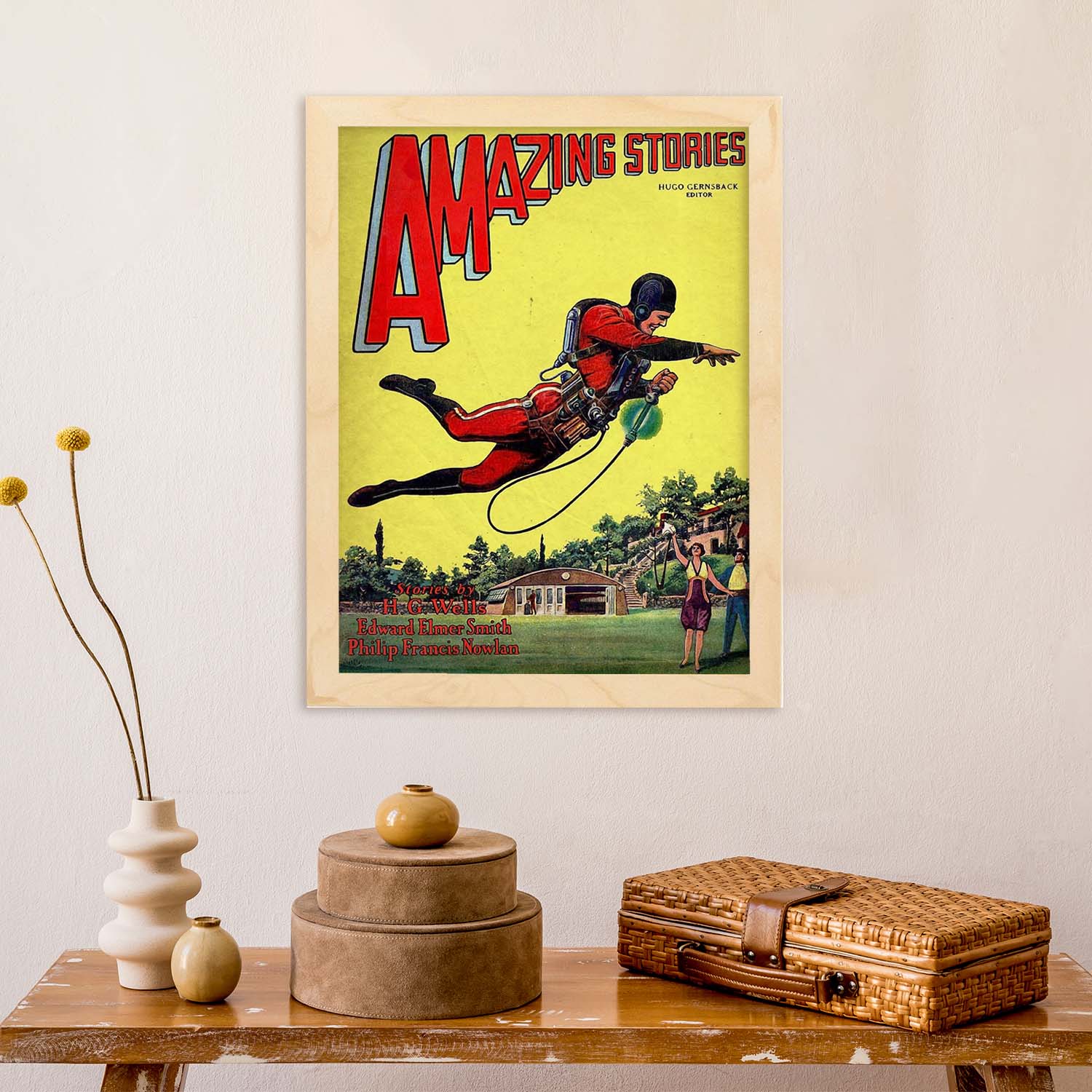 Poster vintage de Historias flipantes. con imágenes vintage y de publicidad antigua.-Artwork-Nacnic-Nacnic Estudio SL