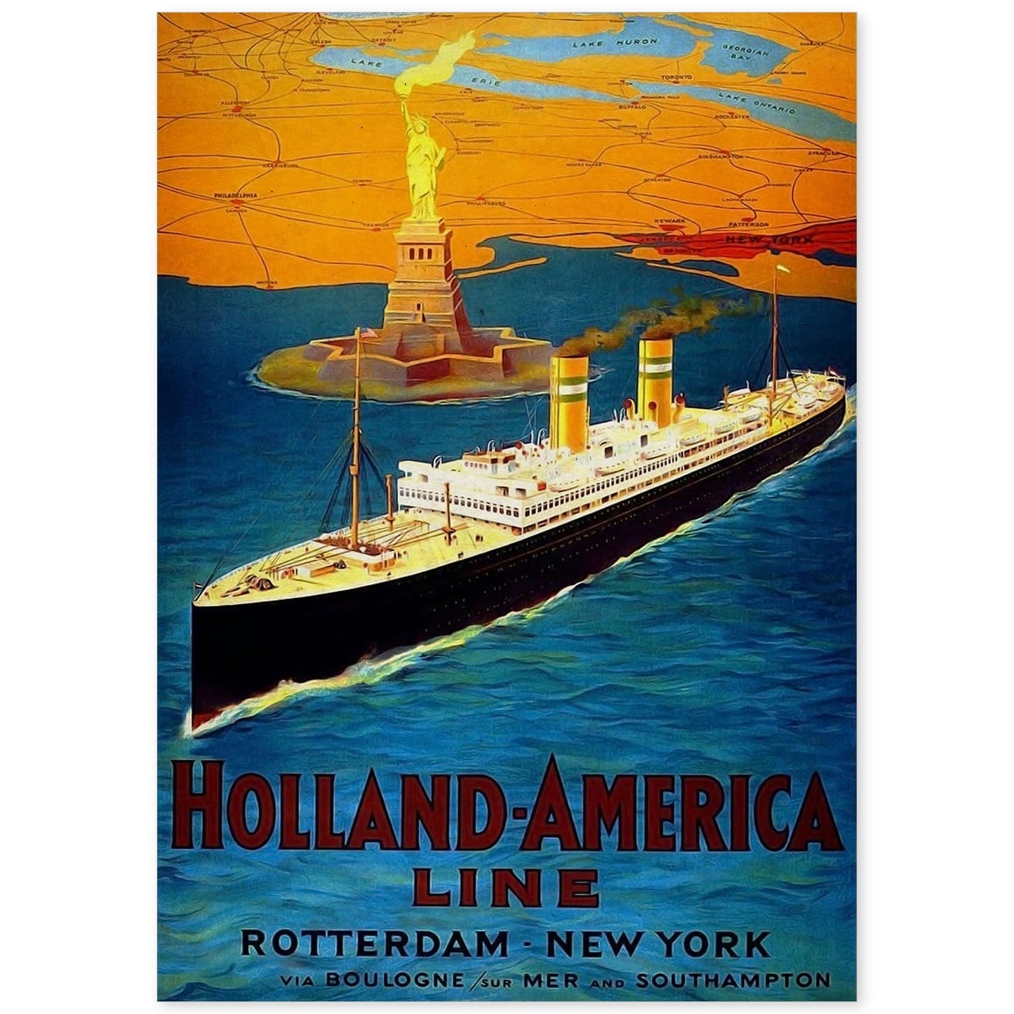 Poster vintage de Holanda. con imágenes vintage y de publicidad antigua.-Artwork-Nacnic-A4-Sin marco-Nacnic Estudio SL