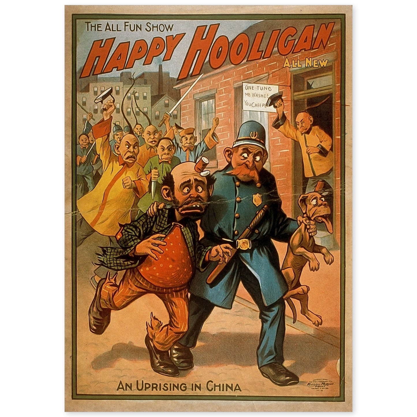 Poster vintage de Hooligans. con imágenes vintage y de publicidad antigua.-Artwork-Nacnic-A4-Sin marco-Nacnic Estudio SL