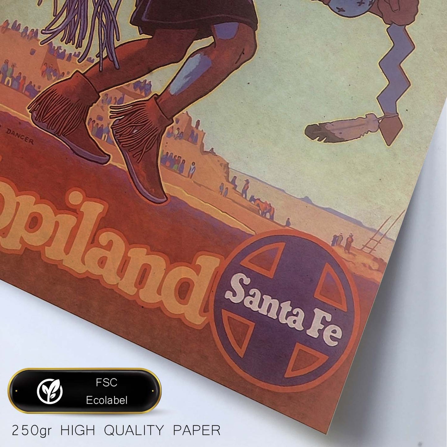 Poster vintage de Hopiland. con imágenes vintage y de publicidad antigua.-Artwork-Nacnic-Nacnic Estudio SL