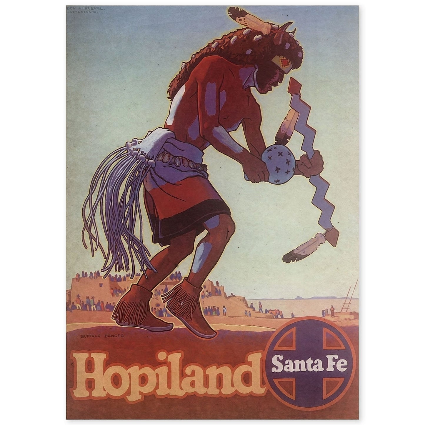 Poster vintage de Hopiland. con imágenes vintage y de publicidad antigua.-Artwork-Nacnic-A4-Sin marco-Nacnic Estudio SL