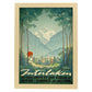 Poster vintage de Interlaken Suiza. con imágenes vintage y de publicidad antigua.-Artwork-Nacnic-A3-Marco Madera clara-Nacnic Estudio SL