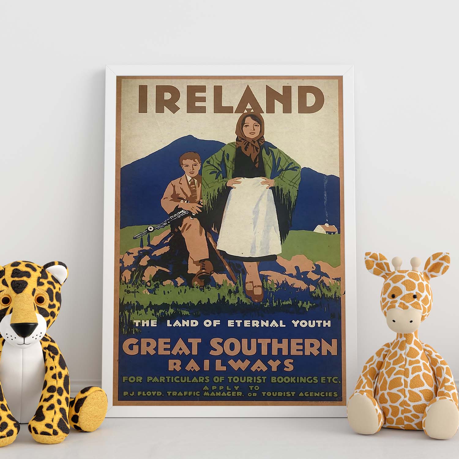 Poster vintage de Irlanda. con imágenes vintage y de publicidad antigua.-Artwork-Nacnic-Nacnic Estudio SL